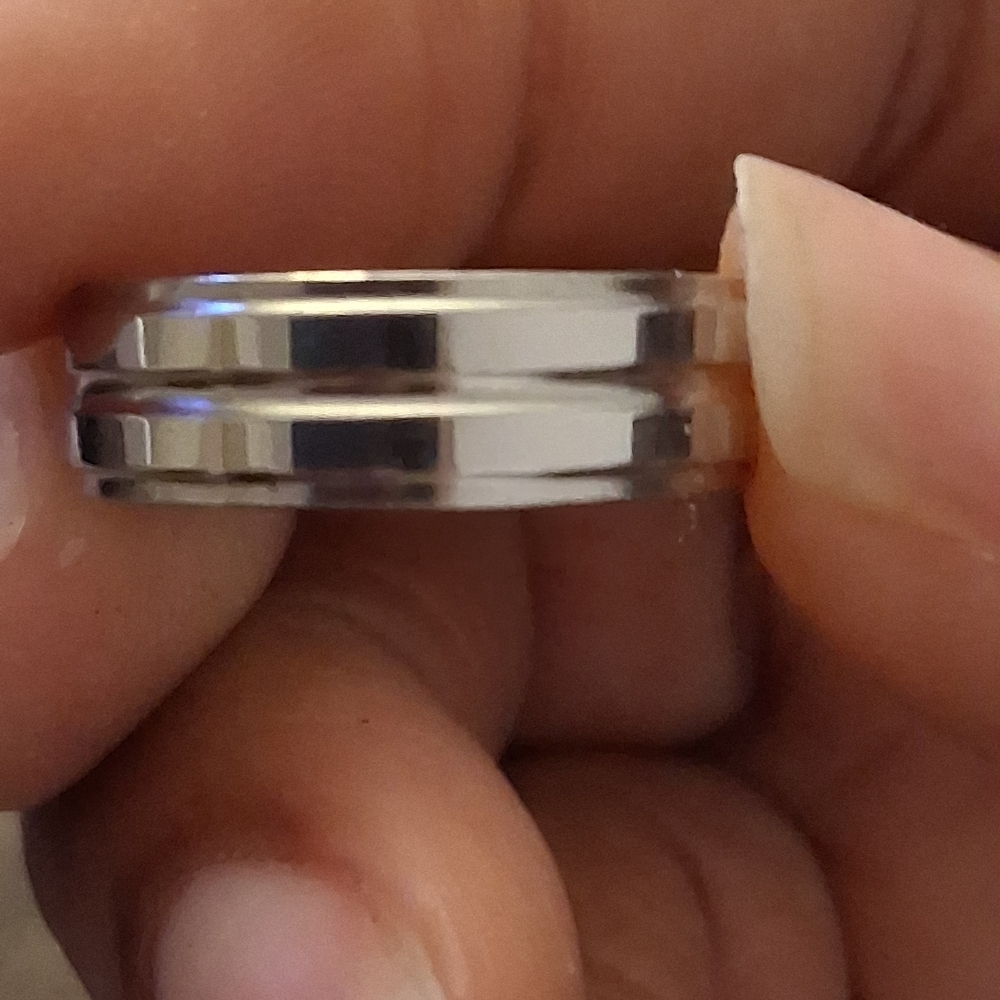 Silver Tone Men's Ring